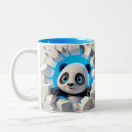 3D Cute Baby Panda Hett Cocoa Coffers Animals Mugg