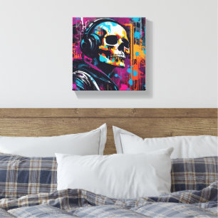 3D Cyber punk duk Canvastryck