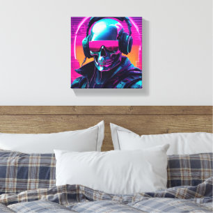 3D Cyber punk duk Canvastryck