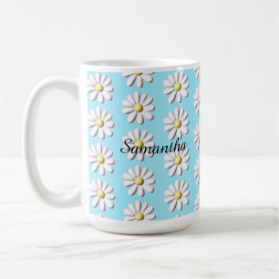 3D-Daisy blomma Kaffemugg