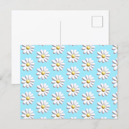 3D-Daisy blomma Vykort