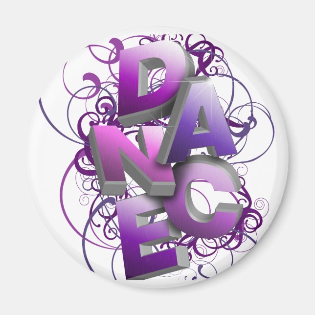 3D Dance (sommar) Magnet (Framsidan)