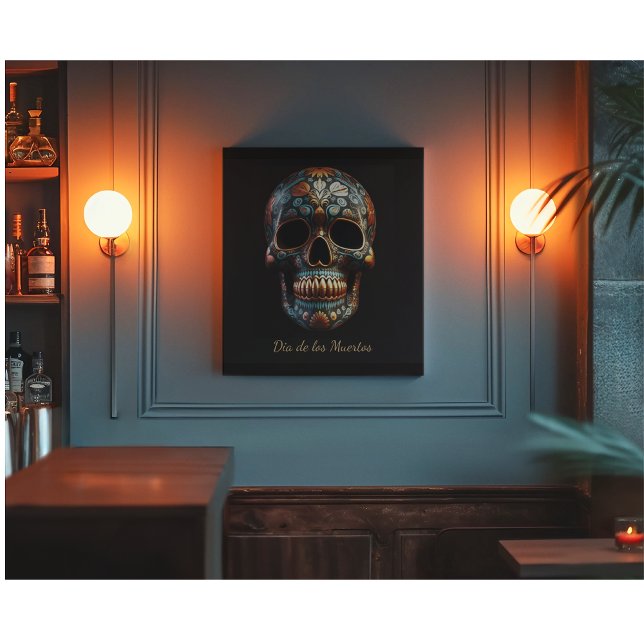 3D Day of the dead-skalle, anpassningsbar Canvastryck (Skapare uppladdad)