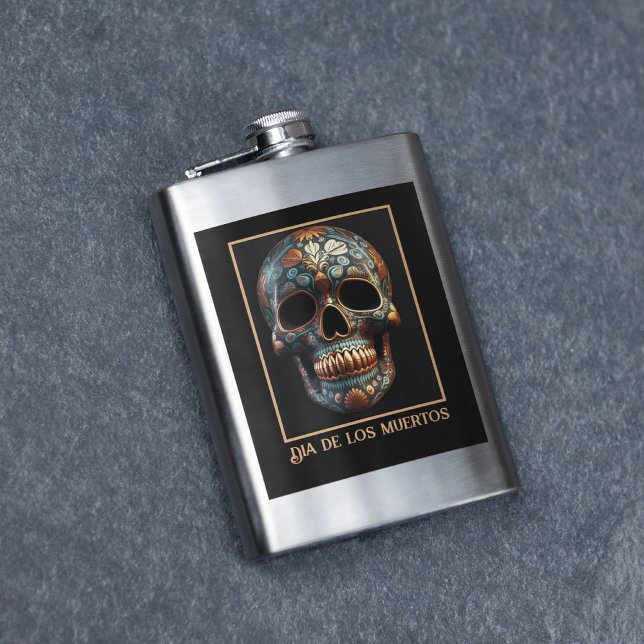3D Day of the dead-skalle, anpassningsbar Fickplunta (Skapare uppladdad)