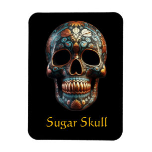 3D Day of the dead-skalle, anpassningsbar Magnet