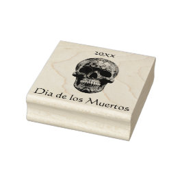 3D Day of the dead-skalle, anpassningsbar Stämpel