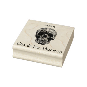 3D Day of the dead-skalle, anpassningsbar Stämpel