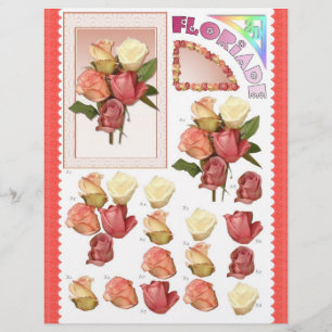 3D decoupage - Floriade - Rosbukett