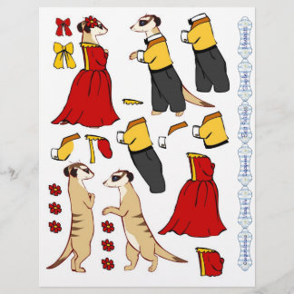 3D decoupage - Surikat älskare