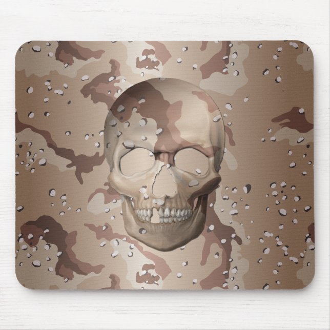 3D Desert Camo Skull Musmatta (Framsidan)