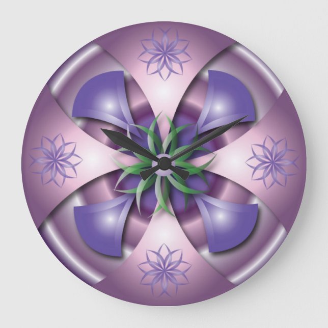 3D design wall clock Stor Klocka (Framsida)