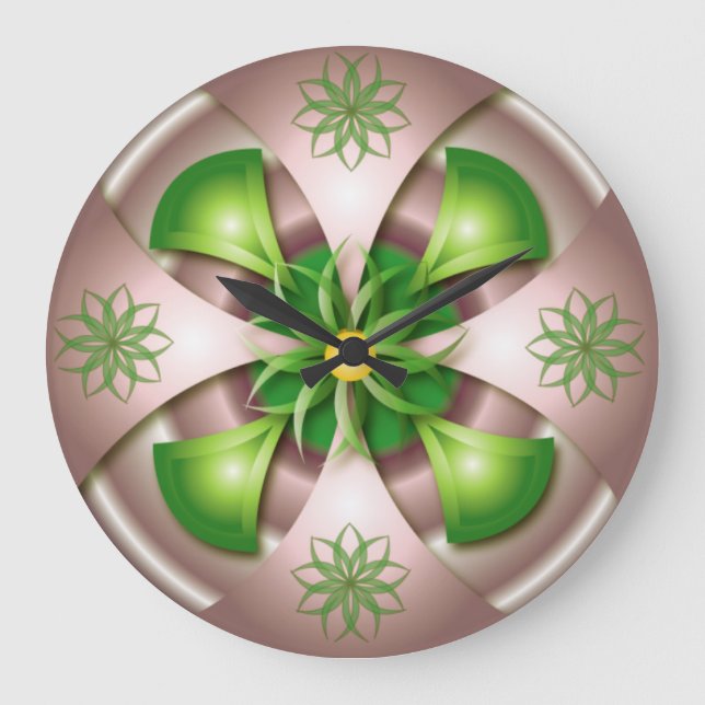 3D design wall clock Stor Klocka (Framsida)