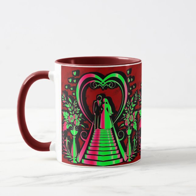 3D-designkombination Mugg | Perfekt Storlek Coffee (Vänster)