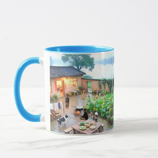 3D-designkombination Mugg | Perfekt Storlek Coffee (Vänster)