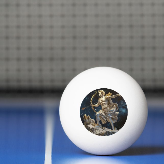 3D-diagram över tolv zodiaktecken - Sagittarius Pingisboll (Netto)