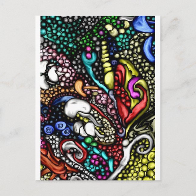 3d digital art stil välkomstkort och postkort vykort (Framsida)