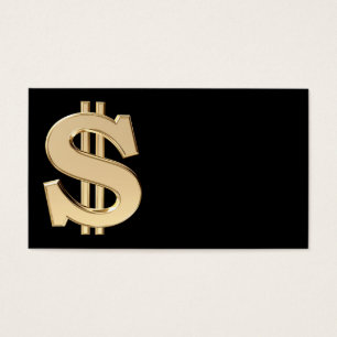 3D-dollartecken Visitkort