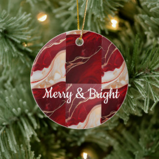 3D Double-Sided Ceramic Christmas Ornament 