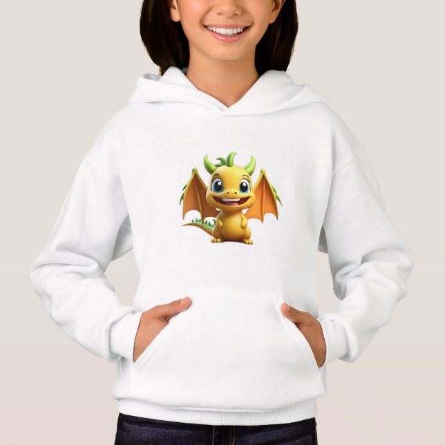 3d Dragon Graphic Hoodie T Shirt (Framsida)
