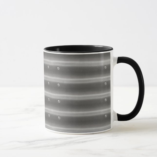 3D Effect Steel Metall Coffee Mugg (Höger)