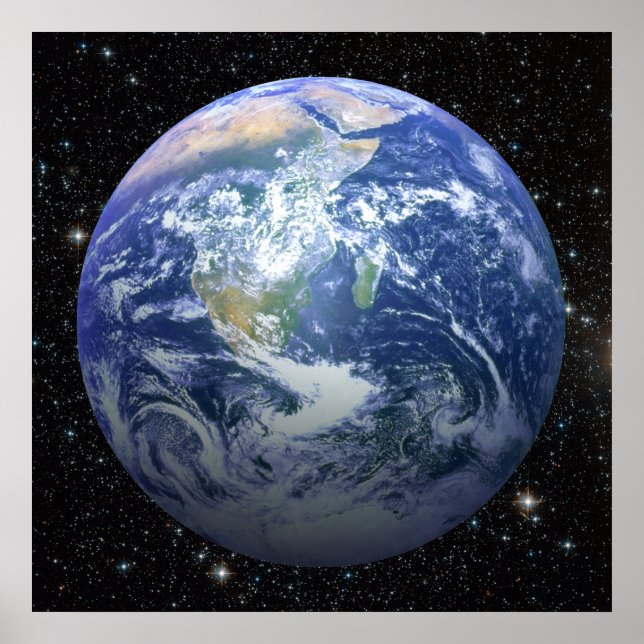 3D-effekt - jorden bland stjärnorna Poster (Framsidan)