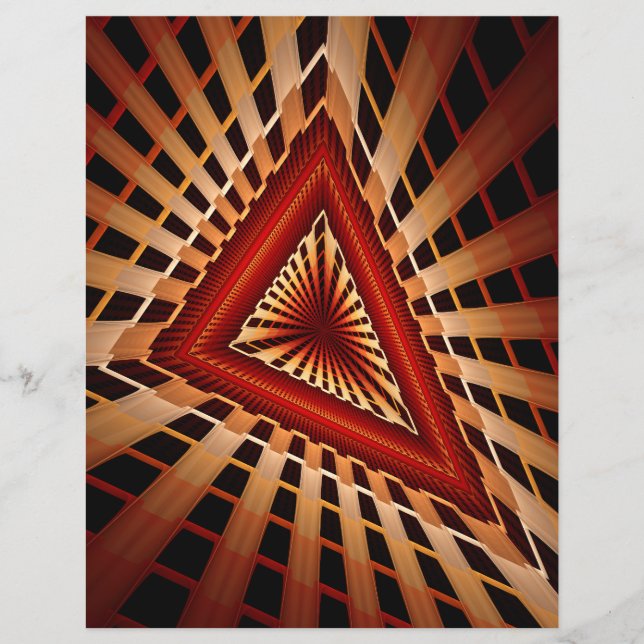 3D-fantasinätverk Modern fraktal grafisk design (Framsida)