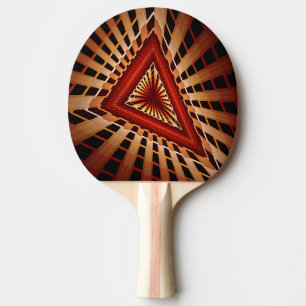 3D-fantasinätverk Modern fraktal grafisk design Pingisracket