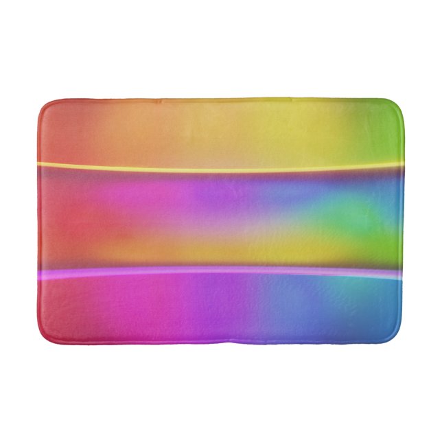 3D Färg Burst Bath Mat - Push & Playing Badrumsmatta (Framsidan)