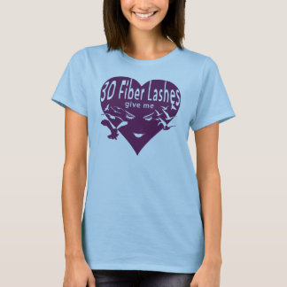 3D Fiber Lash Ge Me Vingar (lila overlay) T-shirt