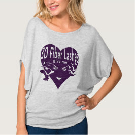 3D Fiber Lash Ge Me Vingar (lila overlay) Tee