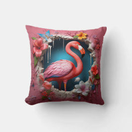3D flamingo cushion Kudde