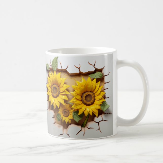 3D Floral Mug Kaffemugg (Höger)