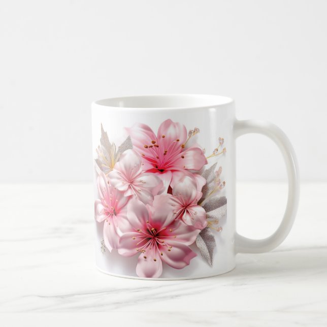 3D Floral Mug Kaffemugg (Höger)
