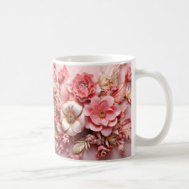 3D Floral Mug Kaffemugg