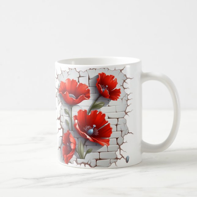 3D Floral Mug Kaffemugg (Höger)
