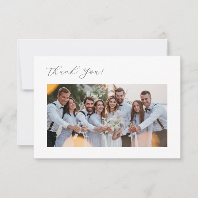 3D Flowers Stylized Lily Thank You Card Tack Kort (Framsida)