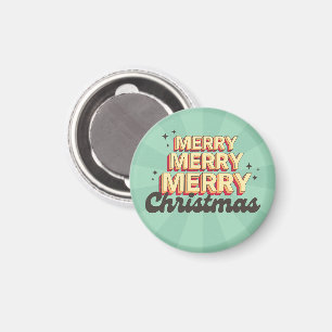 3d-formeltext för återcirkulation i god jul magnet