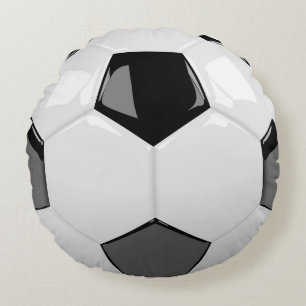 3D-fotboll Rund Kudde