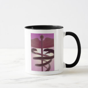 3d framförde den medicinska caduceusen mugg