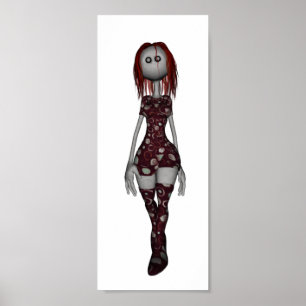 3D Freaky Bonga Doll - Rödhårig Poster