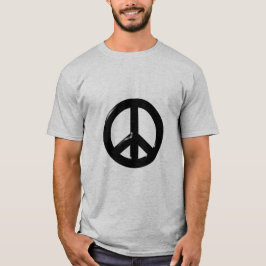3D Fredssymbol Svart T Shirt