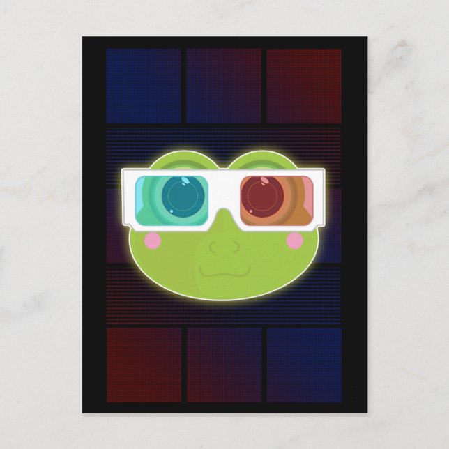 3D Frog Vykort (Framsida)