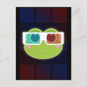 3D Frog Vykort