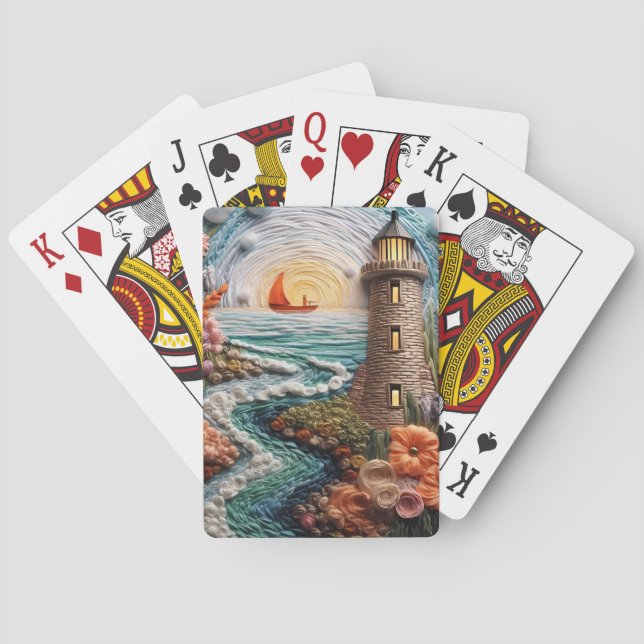 3D-fyr Casinokort (Baksidan)