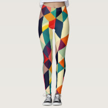 3D Geometric Mönster RETRO Chic Colorful