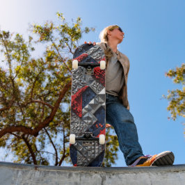 3D Geometrisk Abstrakt Skateboard