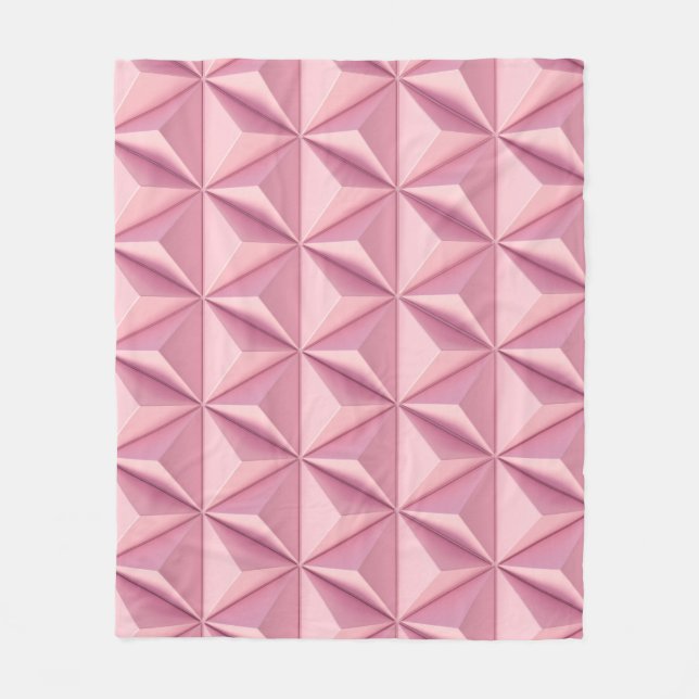 3D-geometriska trianglar: minimal bakgrund. Fleecefilt (Framsidan)