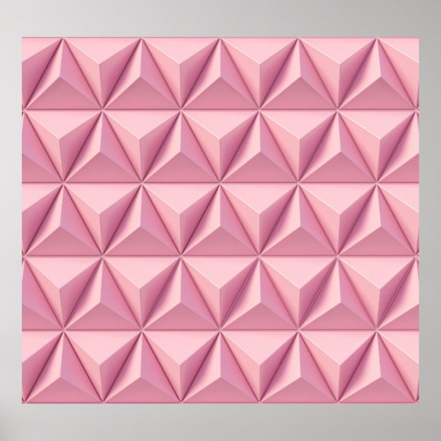 3D-geometriska trianglar: minimal bakgrund. Poster (Framsidan)