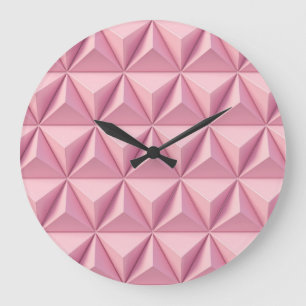 3D-geometriska trianglar: minimal bakgrund. Stor Klocka