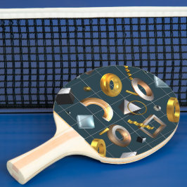 3D Geometriskt Mönster Pingisracket